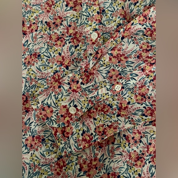 J. Crew Tops - J. Crew Liberty Fabric Floral Shirt / Size 10